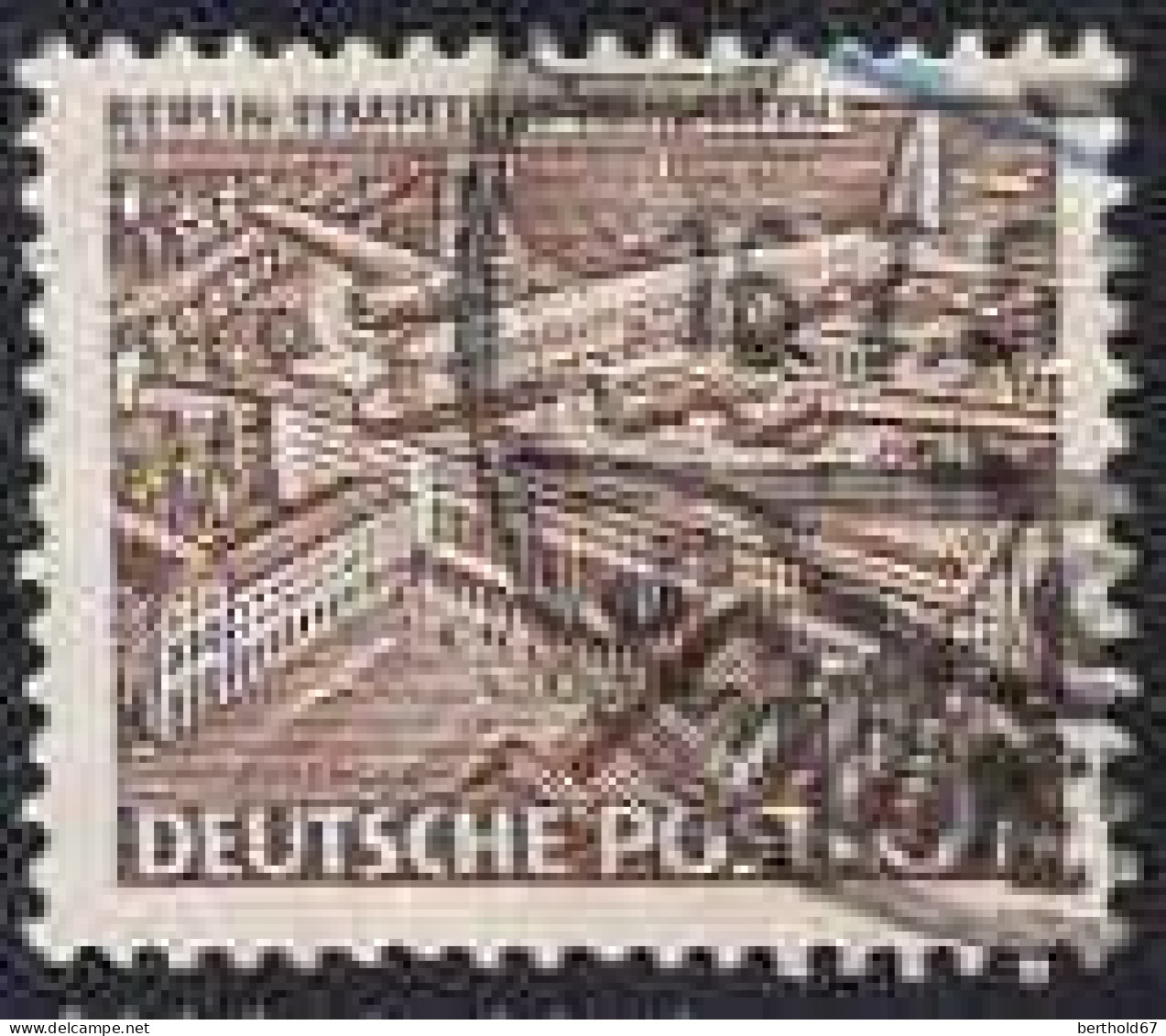 Berlin Poste Obl Yv: 34 Mi:48 Berlin-Tempelhof Flughafen (Beau Cachet Rond) - Gebraucht