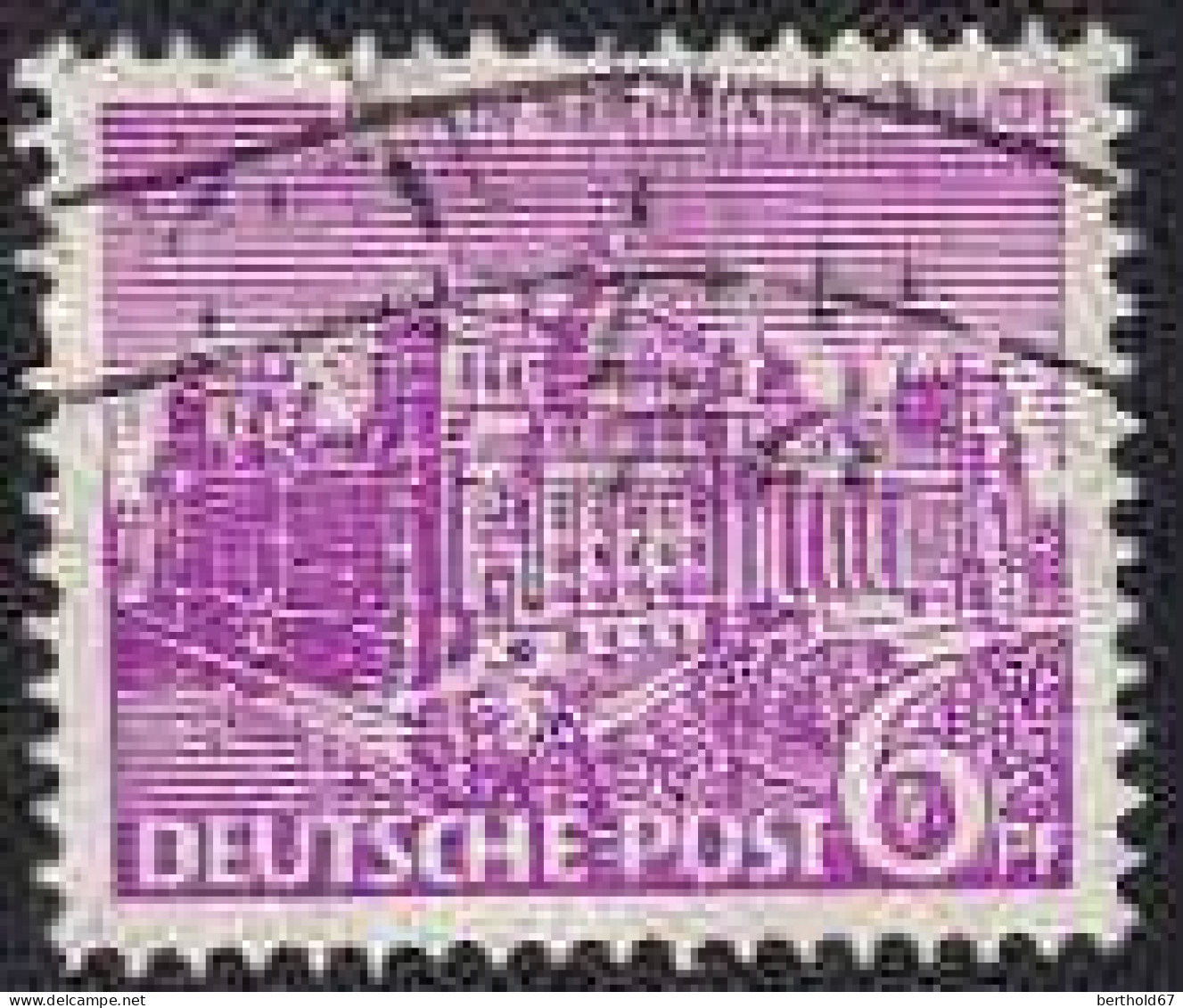 Berlin Poste Obl Yv: 31 Mi:45 Berlin-Reichstagsgebäude (Lign.Ondulées) - Used Stamps