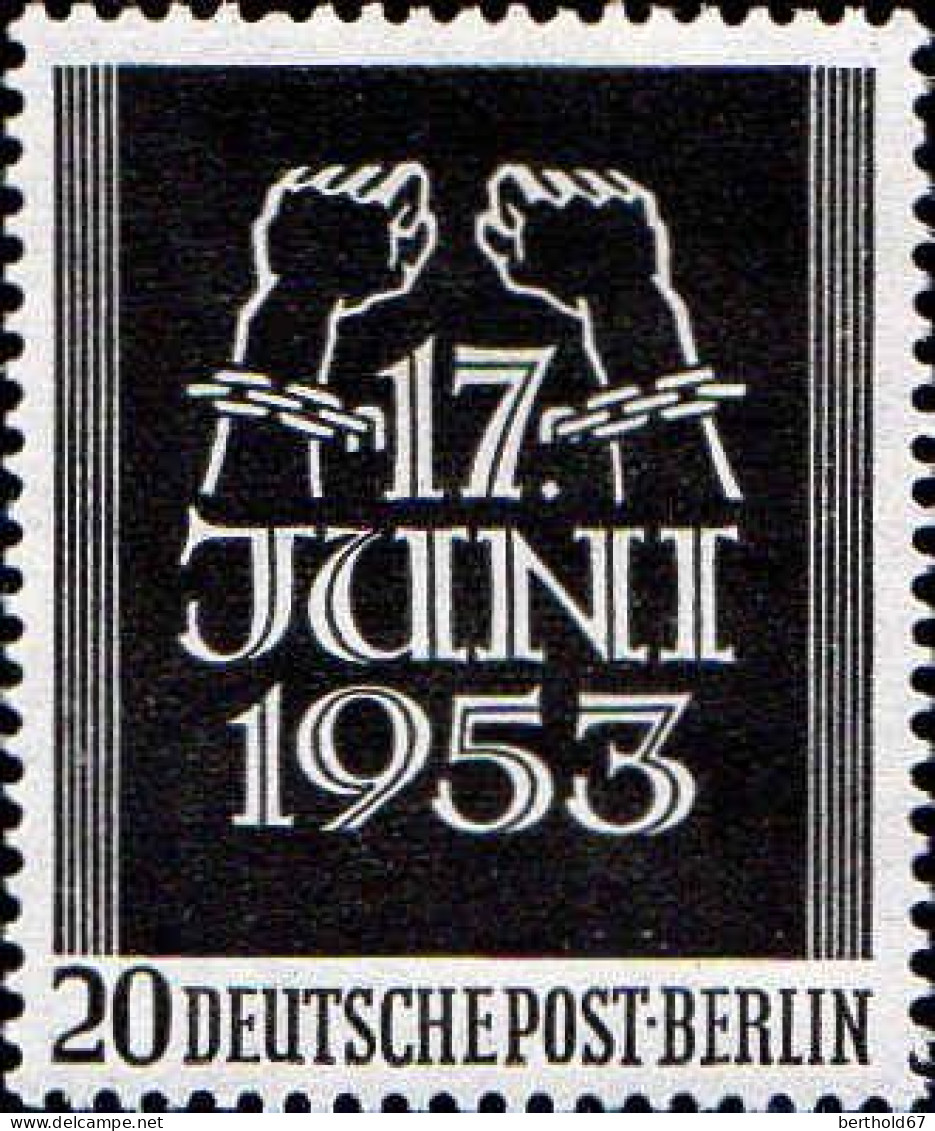 Berlin Poste N** Yv: 96 Mi:110 17.Juni 1953 - Nuevos