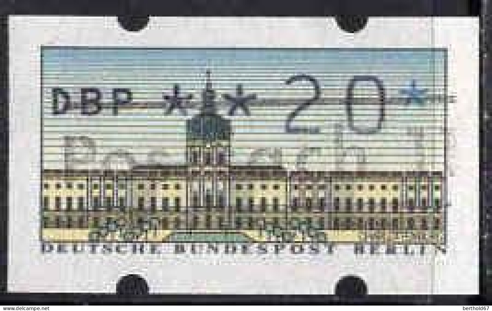 Berlin Distrib Obl Yv: 7 Château De Charlottenburg (Belle Obl.mécanique) - Used Stamps