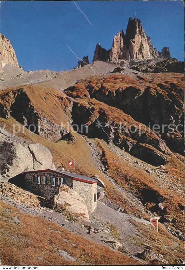 11903907 Engelberg OW Spannorthuette Sektion Uto Mit Gross Spannort Engelberg - Sonstige & Ohne Zuordnung