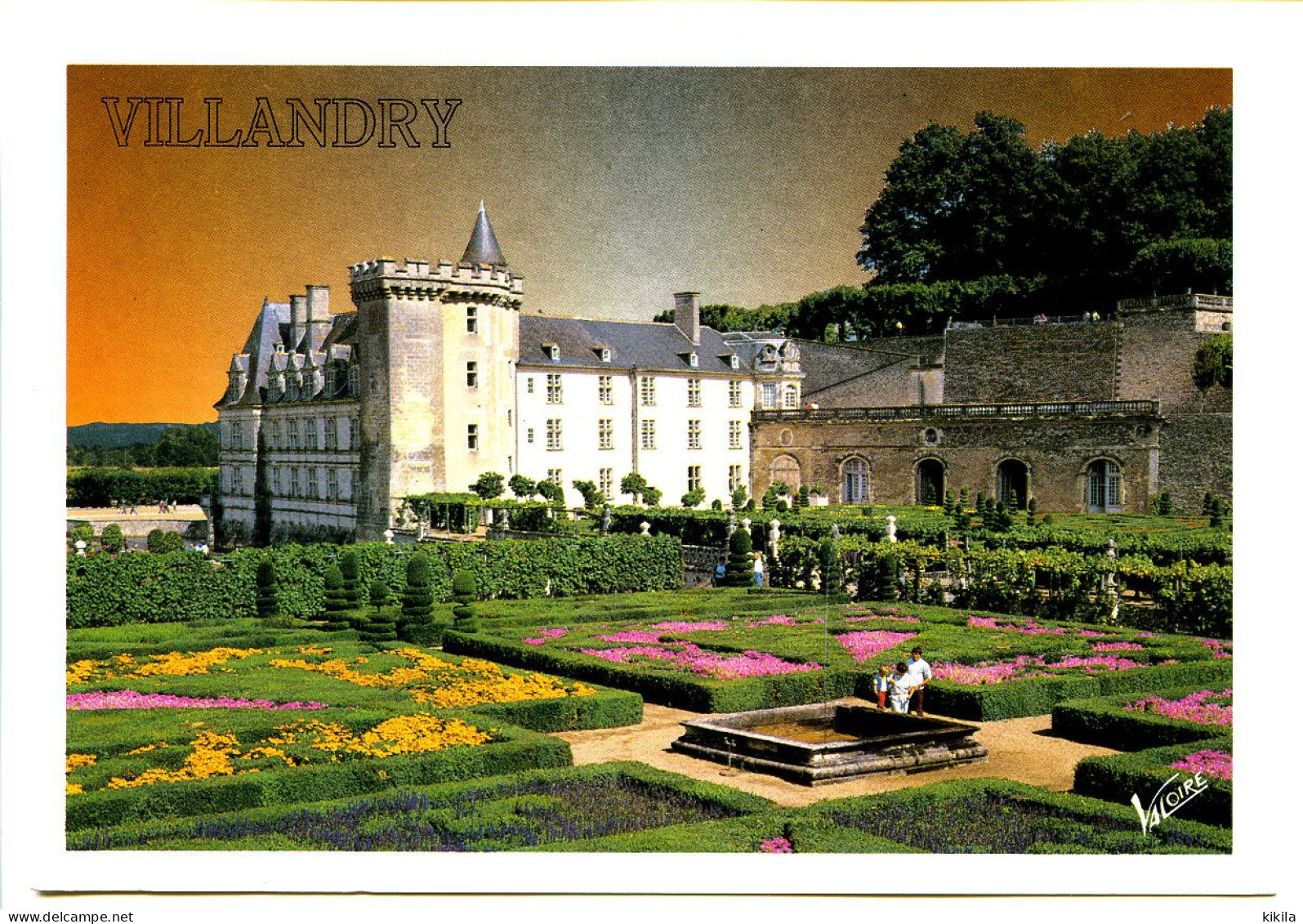 CPSM / CPM 10.5 X 15 Indre Et Loire VILLANDRY Le Château Du XVI° Siècle Avec Son Donjon Du XIV° Siècle  Le Jardin * - Andere & Zonder Classificatie