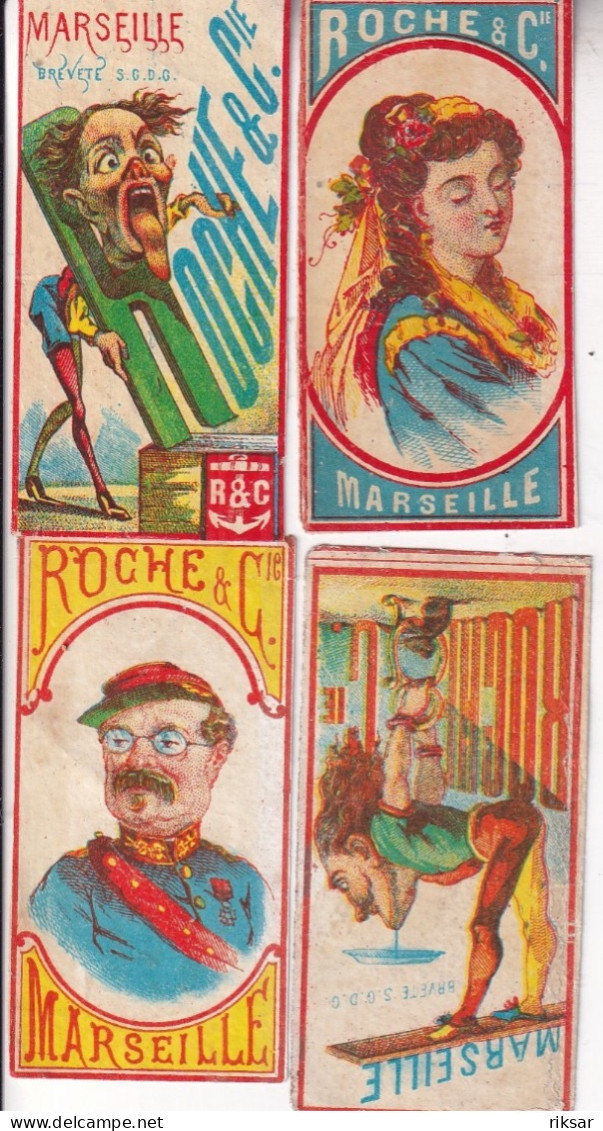 ETIQUETTE D ALLUMETTE(ROCHE) MARSEILLE(5 PIECES) - Matchbox Labels