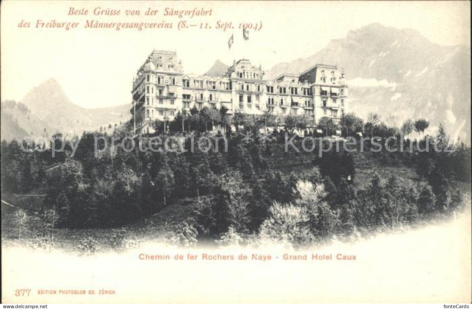 11902697 Rochers De Naye Chemin De Fer Grand Hotel Caux Rochers De Naye - Other & Unclassified