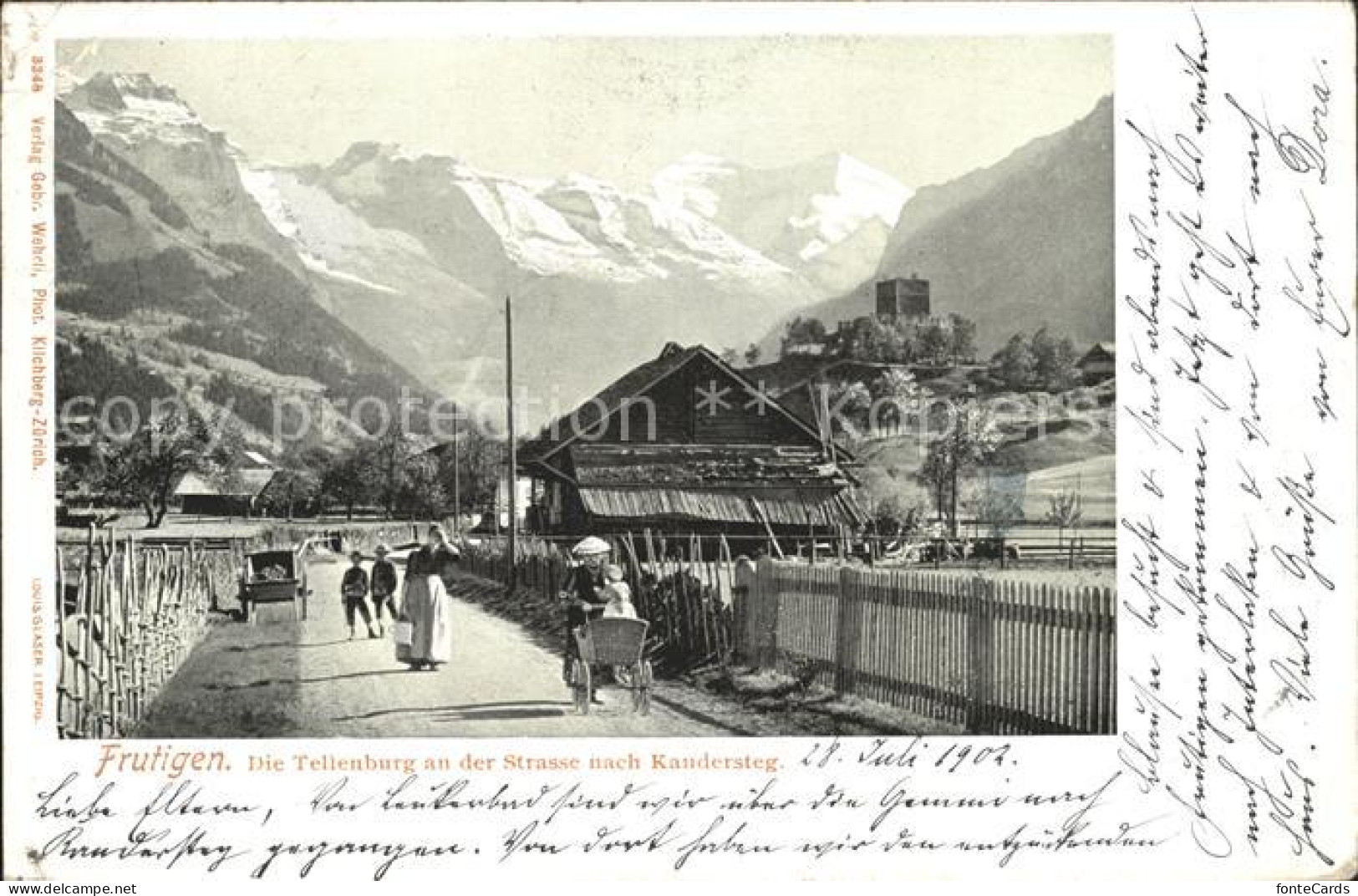 11902687 Frutigen BE Teltenburg Strasse Nach Kandersteg Frutigen - Altri & Non Classificati