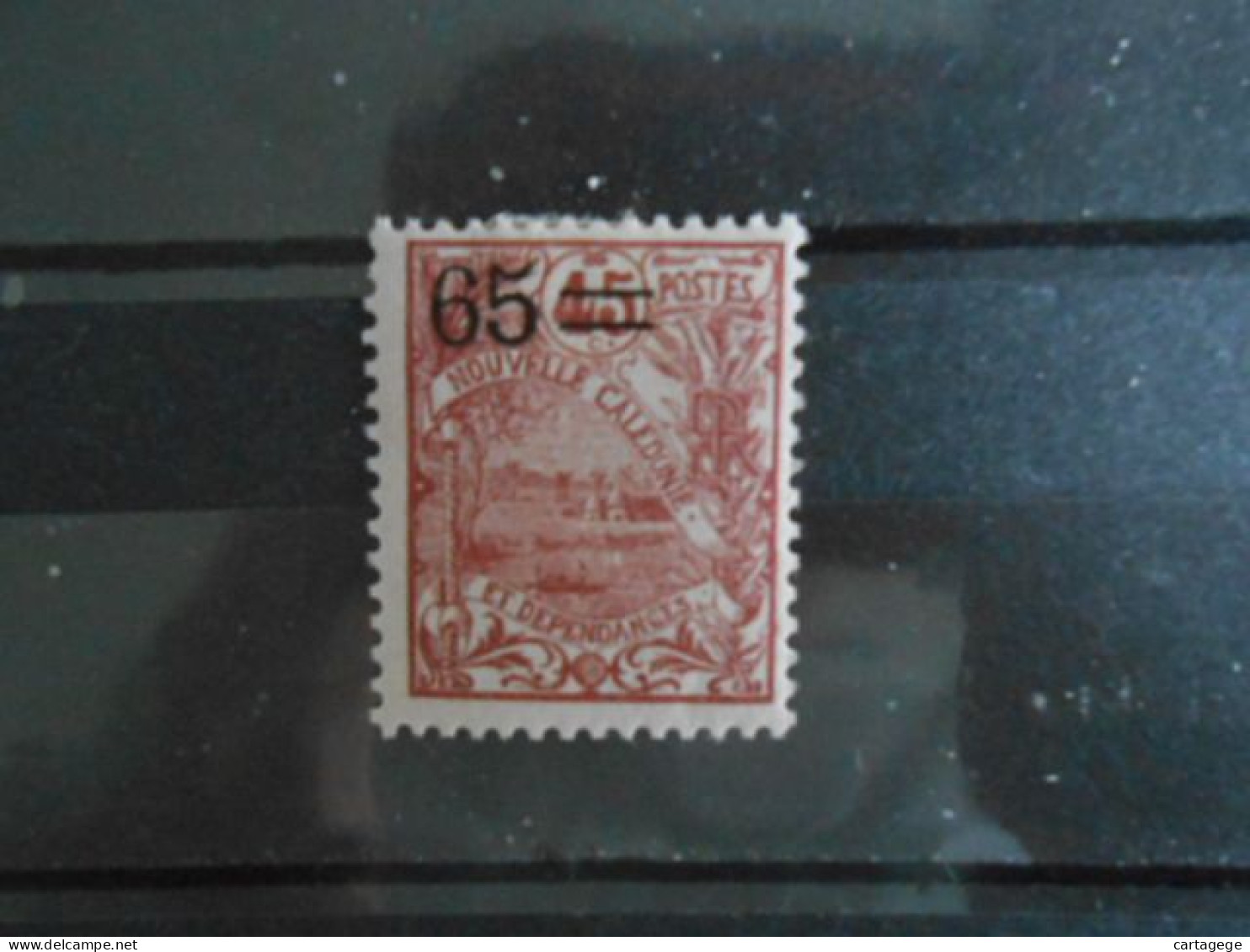 NOUVELLE-CALEDONIE YT 131 NOUMEA  65c. S.45c.. Brun-rouge S.lilacé* - Unused Stamps