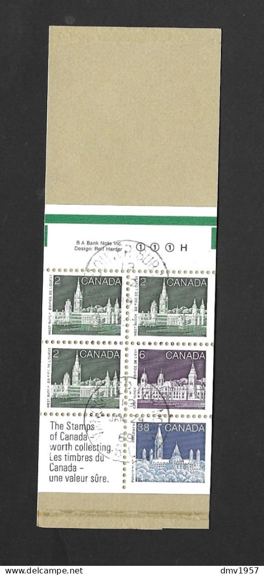 Canada 1985 CTO 50c Parliament Buildings Booklet SB115 - Gebraucht