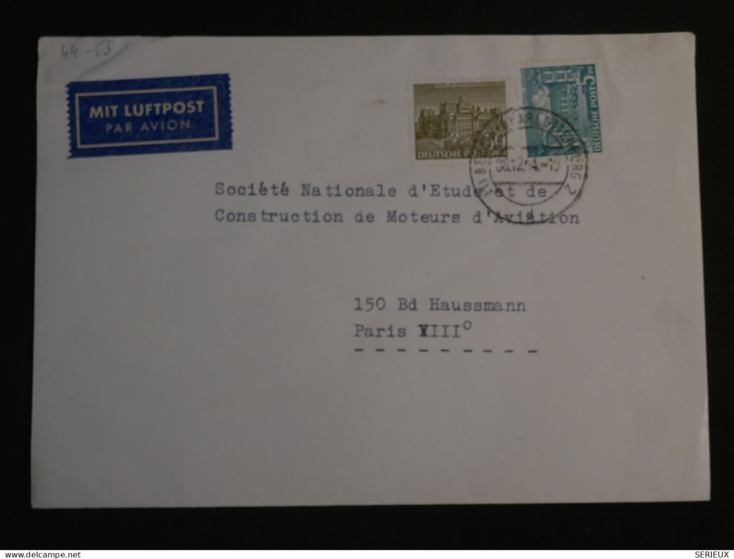 DO16  ALLEMAGNE LETTRE 1938 BERLIN A PARIS  FRANCE  +AFF. INTERESSANT+ +++++ - Storia Postale