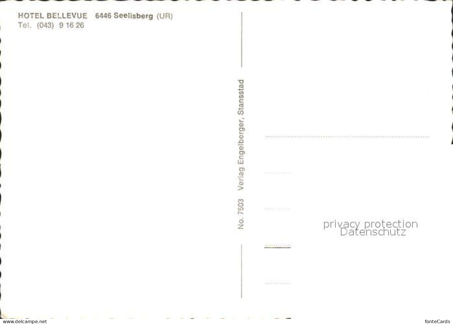 11902417 Seelisberg UR Hotel Bellevue Mit Gartenwirtschaft Seelisberg - Autres & Non Classés