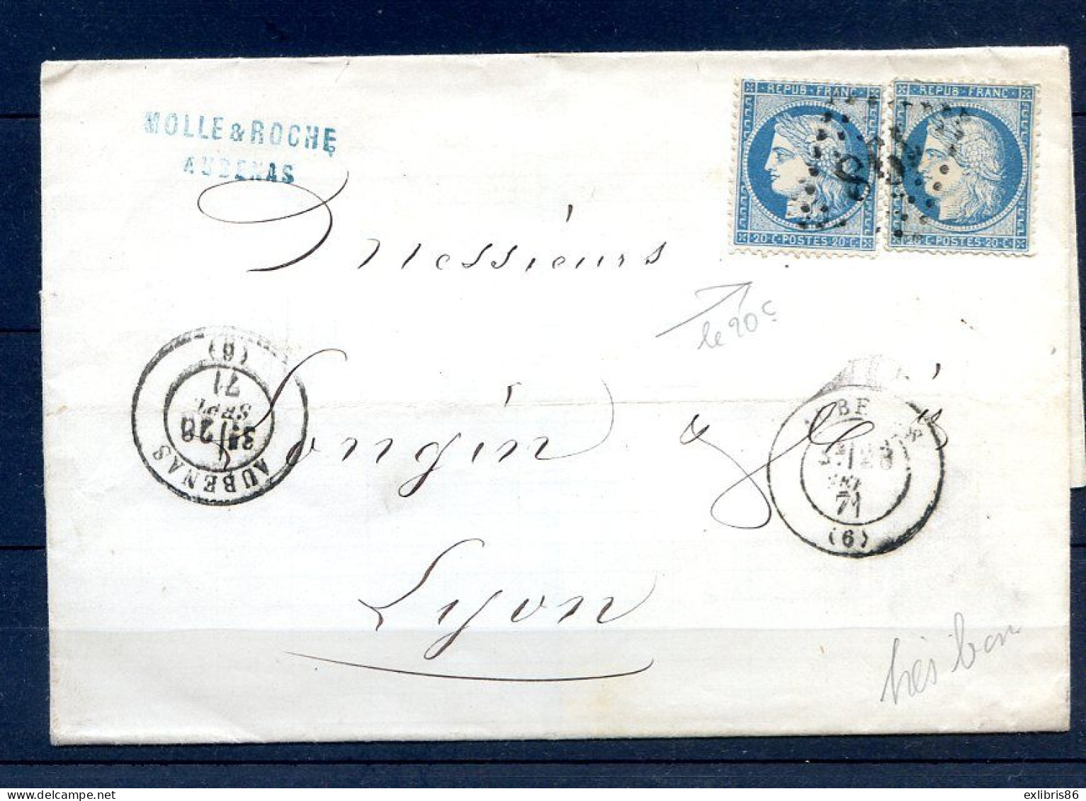 200324 LETTRE  N°  37   FAUSSE PAIRE   TTB - Sonstige & Ohne Zuordnung