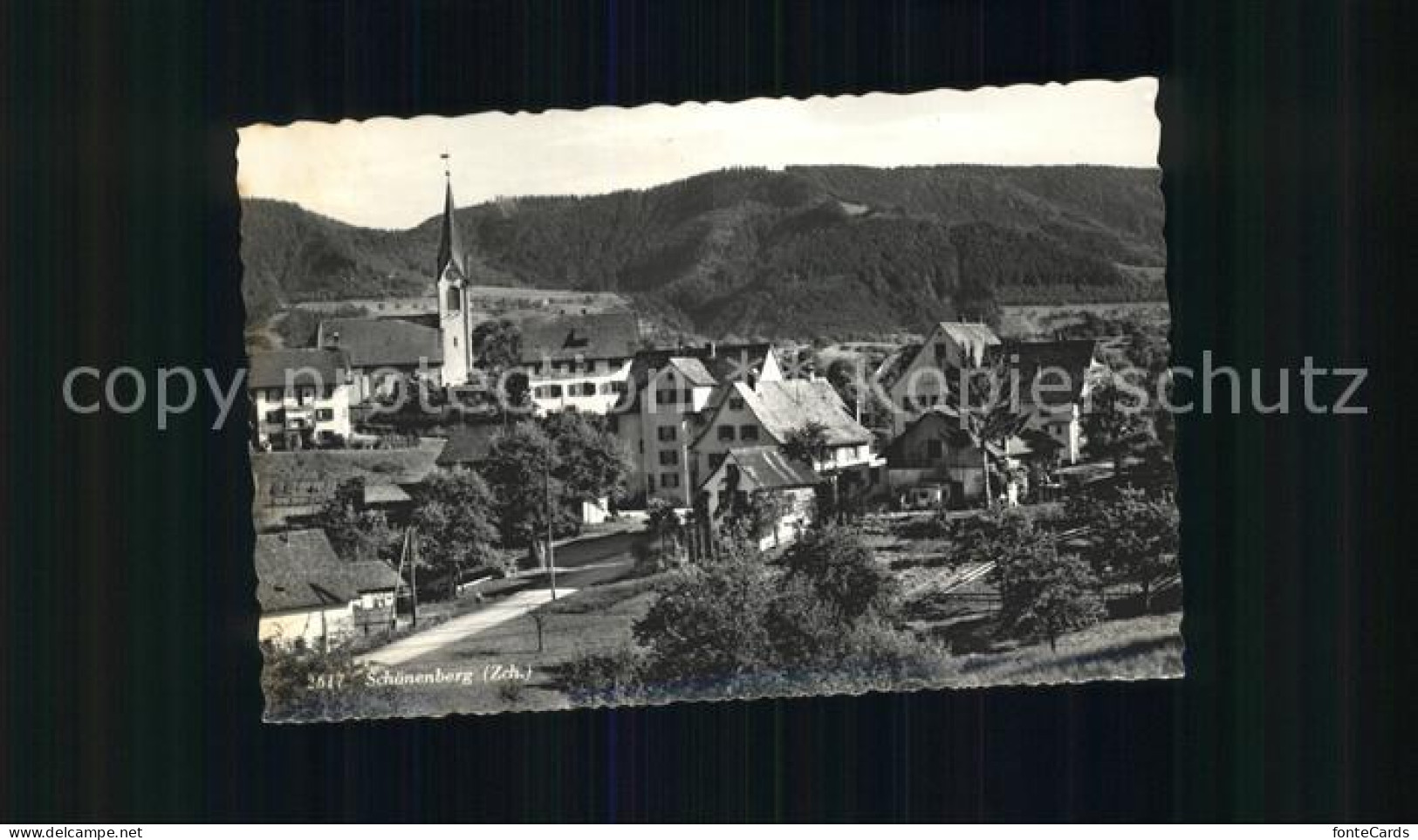 11901107 Schoenenberg ZH Ortsansicht Mit Kirche Schoenenberg TH - Other & Unclassified