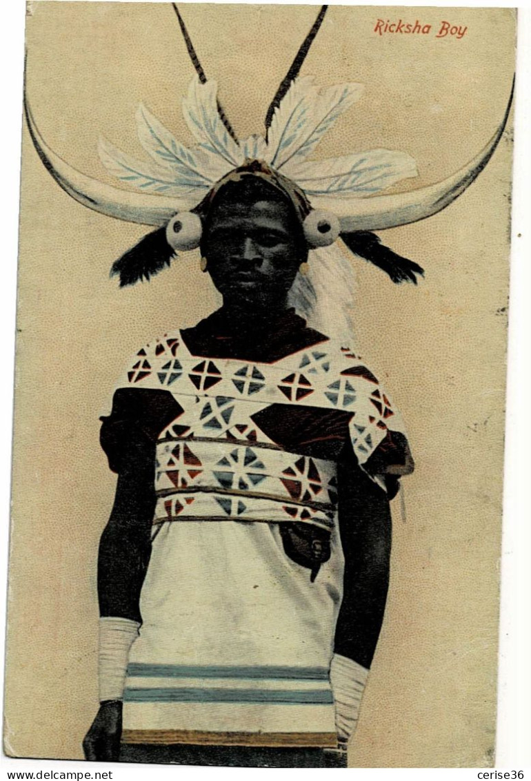 Ricksha Boy Circulée En 1922 - Zuid-Afrika