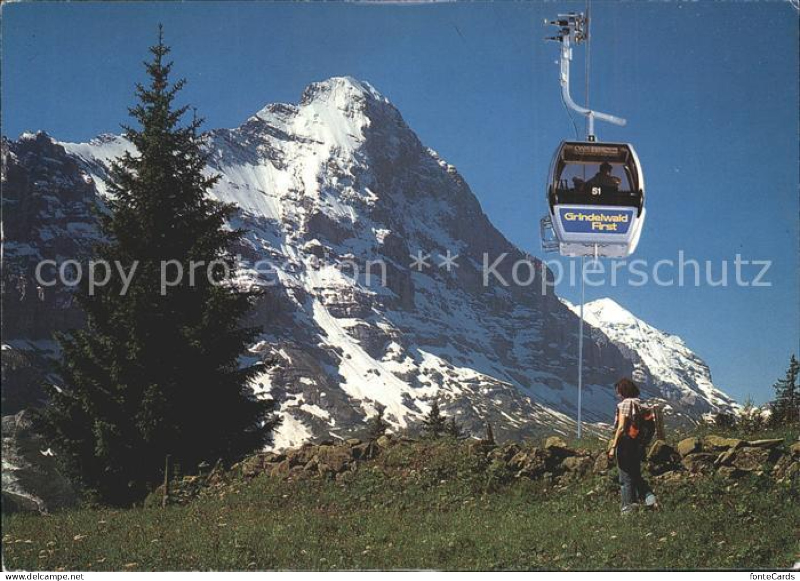 11899497 Grindelwald Gondelbahn Bergbahn First Eiger Berner Alpen Bergwandern Gr - Sonstige & Ohne Zuordnung