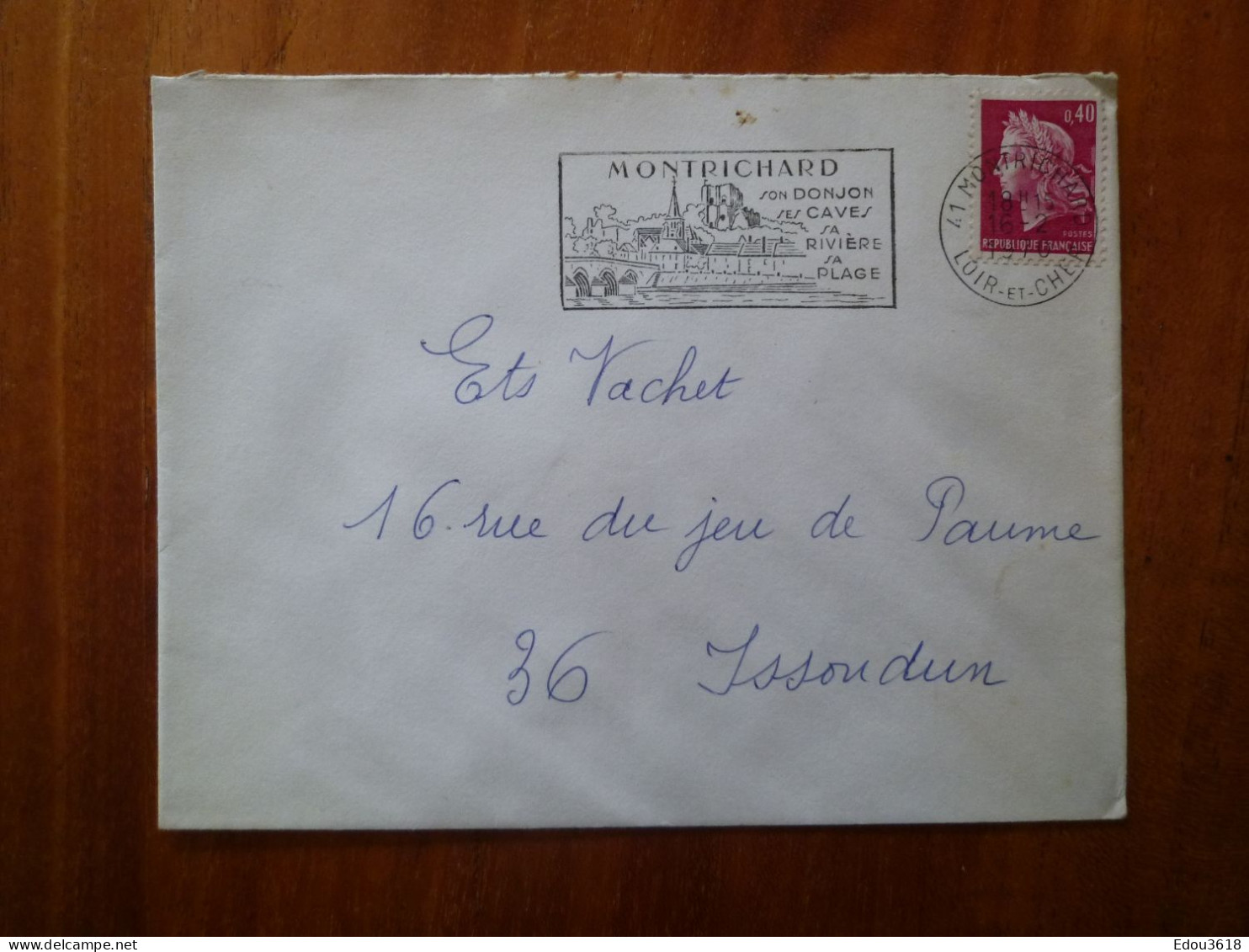 Flamme Montrichard Son Donjon Ses Caves 41 Loire Et Cher 1970 F - Mechanical Postmarks (Advertisement)