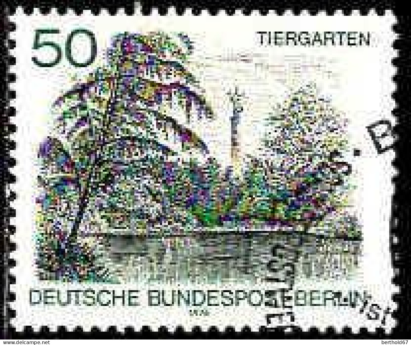 Berlin Poste Obl Yv:494 Mi:531 Tiergarten (TB Cachet Rond) - Gebruikt