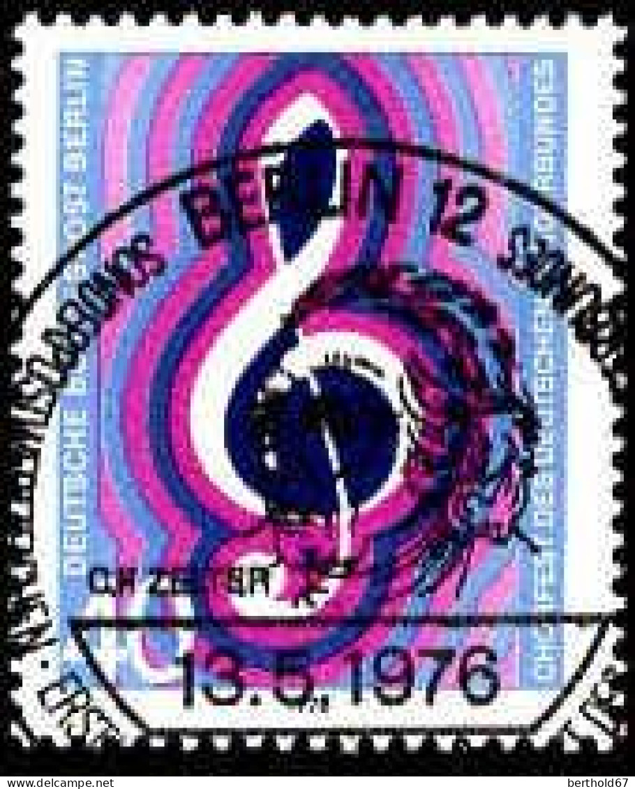 Berlin Poste Obl Yv:486 Mi:522 Chorfest Des Deutschen Sängerbundes (TB Cachet à Date) 13-6-1976 - Gebraucht