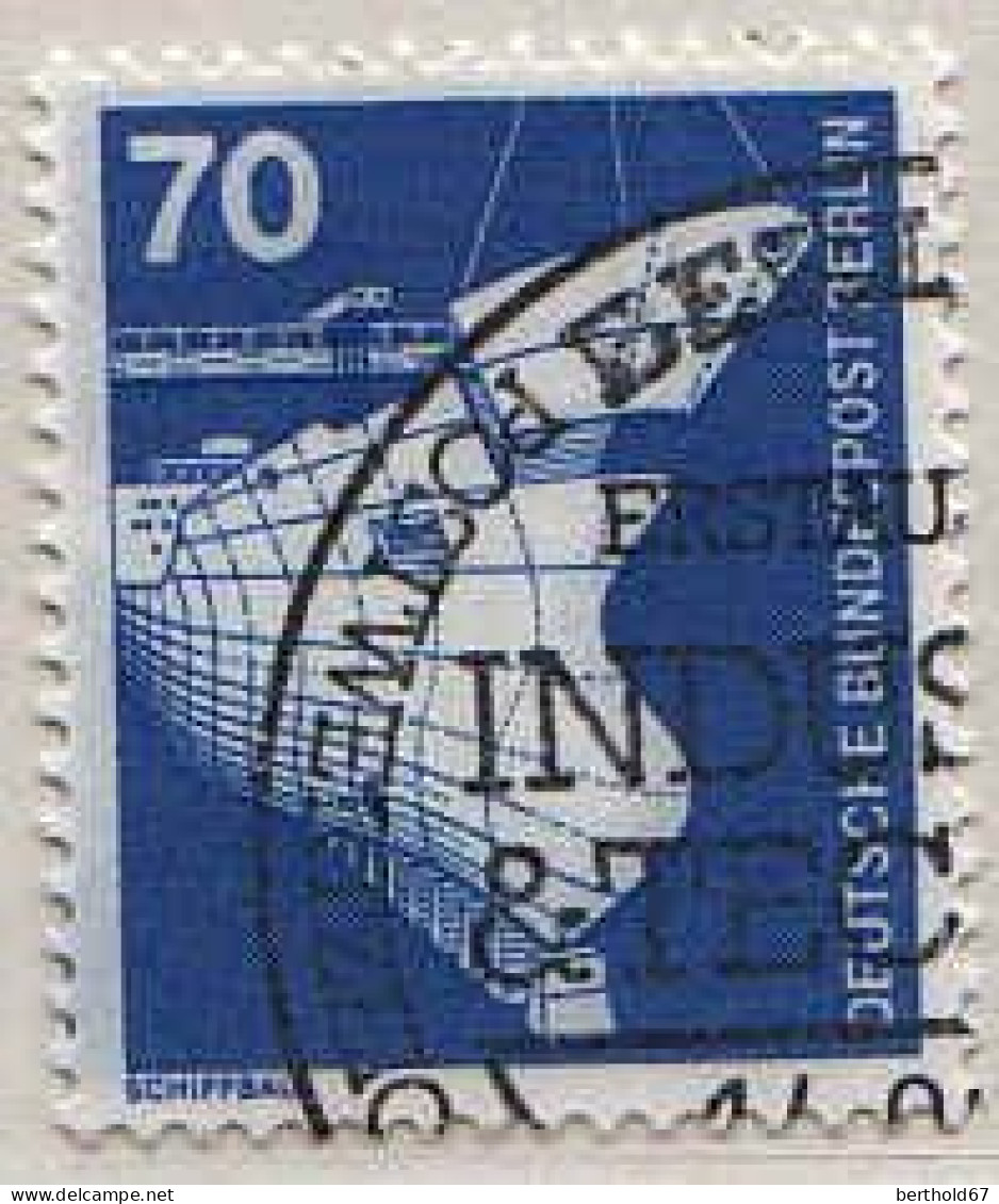 Berlin Poste Obl Yv:464 Mi:500 Schiffbau Construction Navale (TB Cachet Rond) - Gebraucht