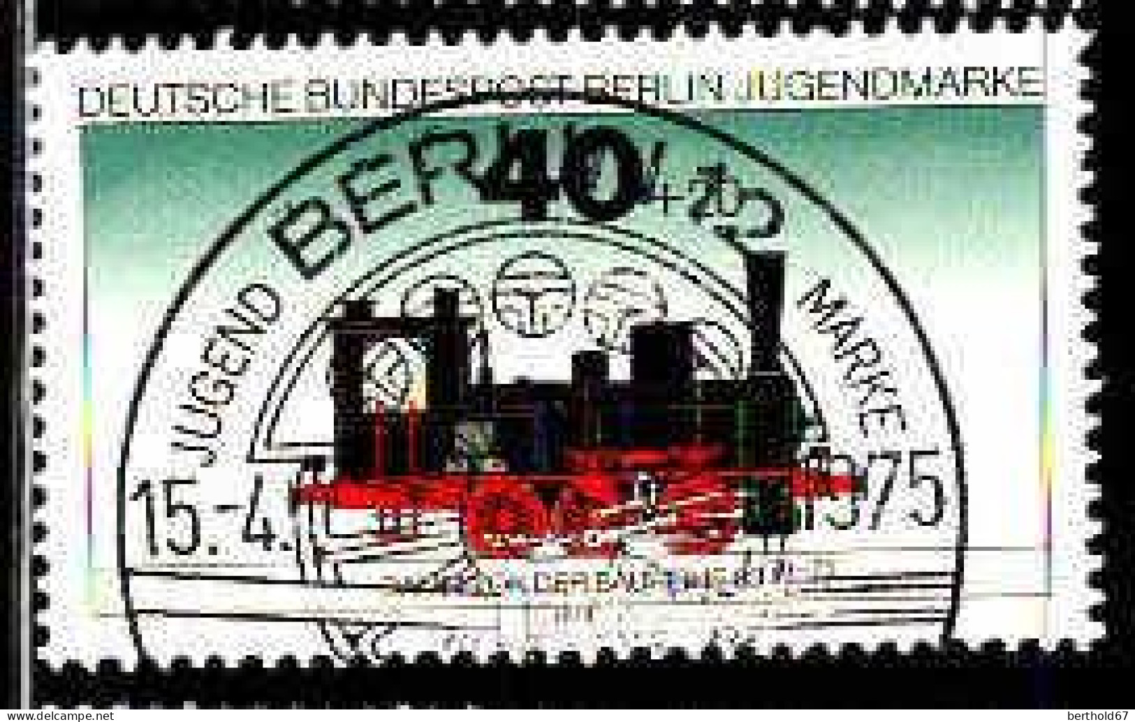 Berlin Poste Obl Yv:453 Mi:489 Jugendmarke Dampflok Der Baureihe 89 70-75 (TB Cachet Rond) - Used Stamps