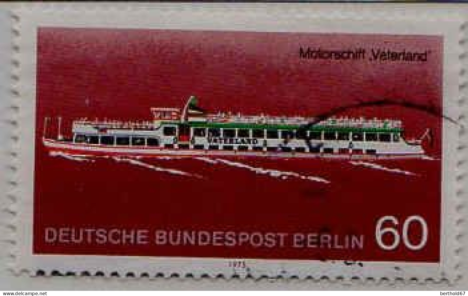 Berlin Poste Obl Yv:450 Mi:486 Motorschiff Vaterland (cachet Rond) - Oblitérés