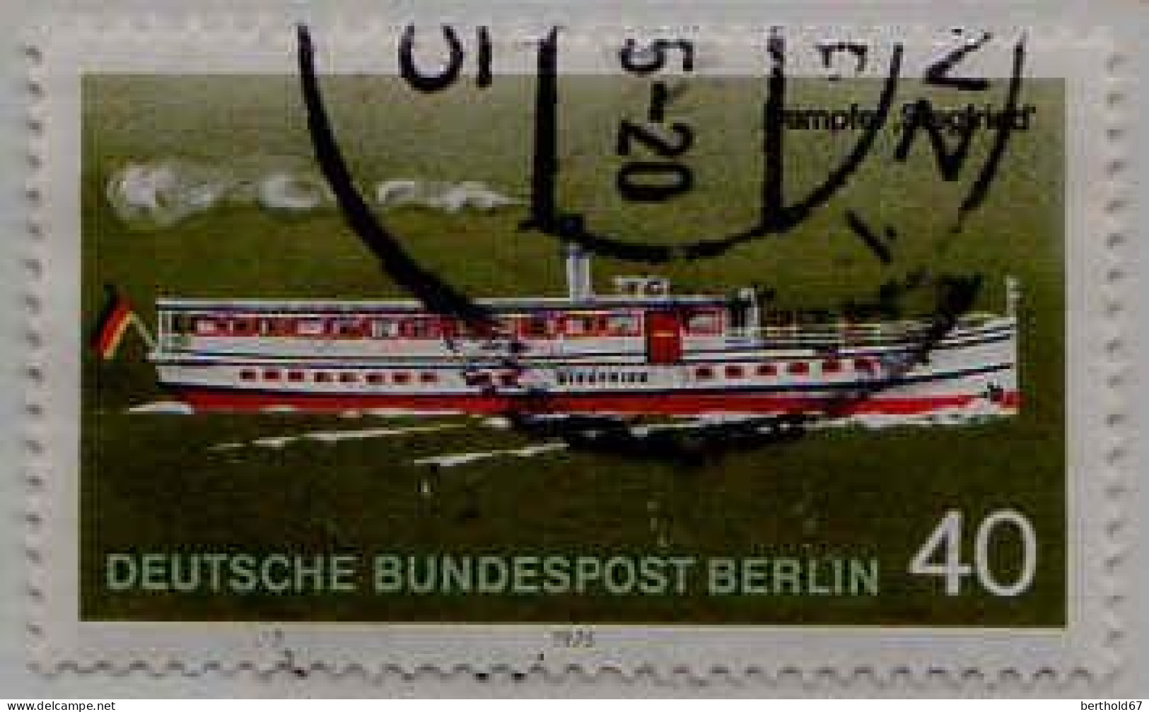 Berlin Poste Obl Yv:448 Mi:484 Dampfer Siegfried (Beau Cachet Rond) - Gebraucht