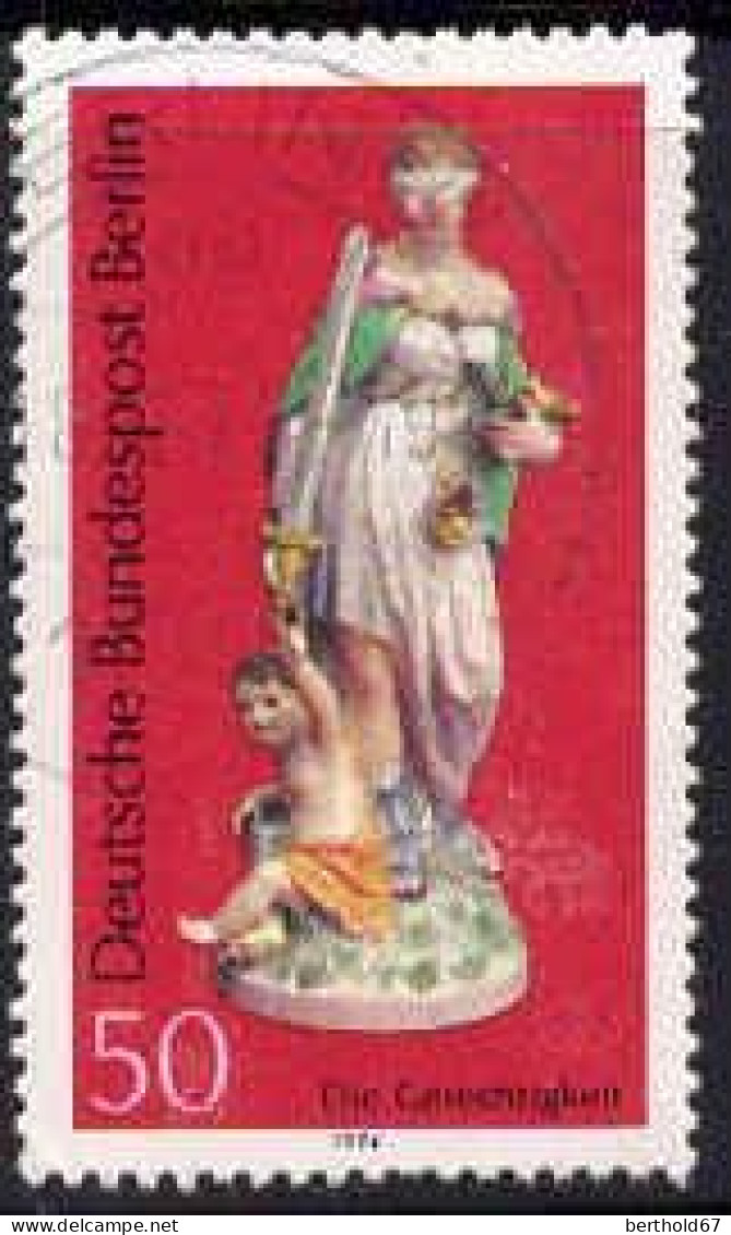 Berlin Poste Obl Yv:444 Mi:480 Die Gerechtigkeit (cachet Rond) - Used Stamps