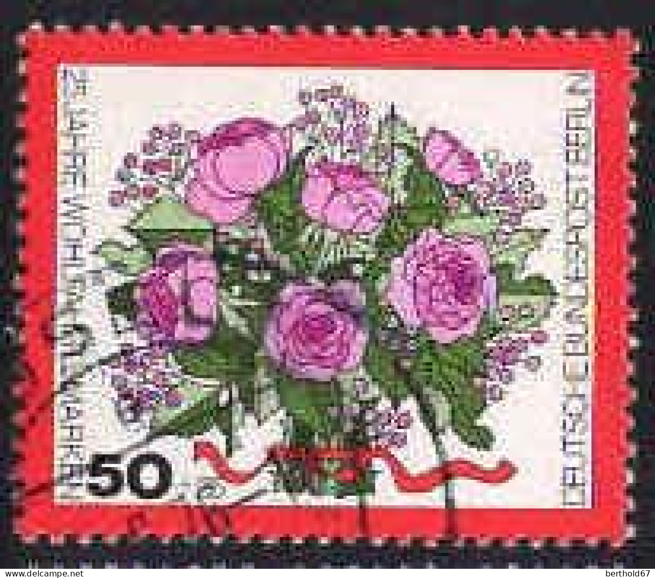 Berlin Poste Obl Yv:439 Mi:475 Wohlfahrtspflege Roses (cachet Rond) - Used Stamps