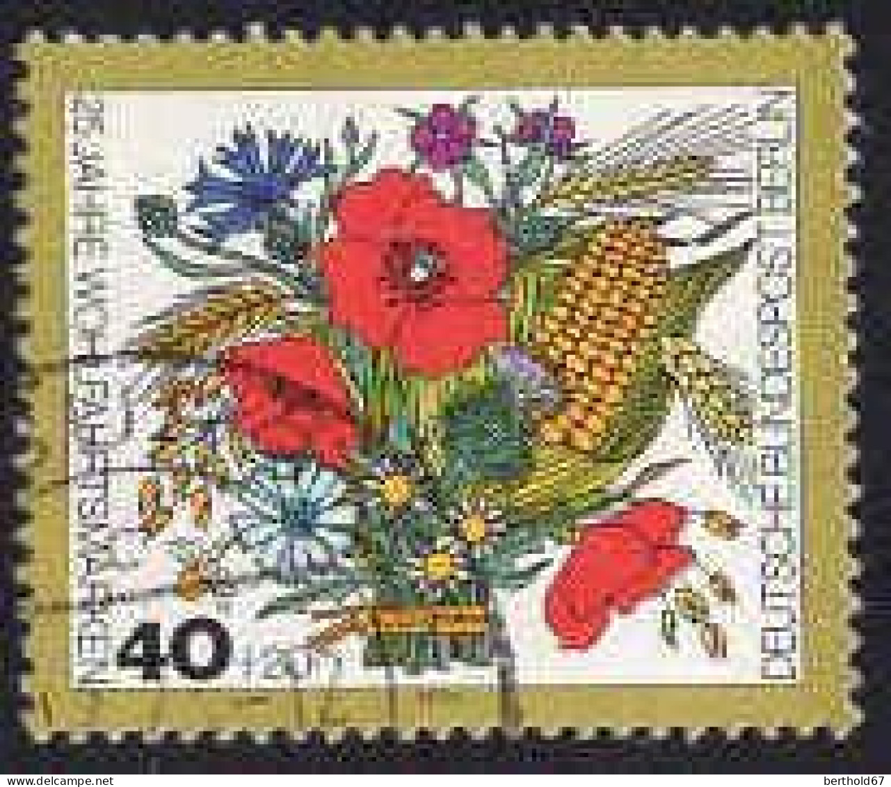 Berlin Poste Obl Yv:438 Mi:474 Wohlfahrtspflege Fleurs D’été (cachet Rond) - Usati