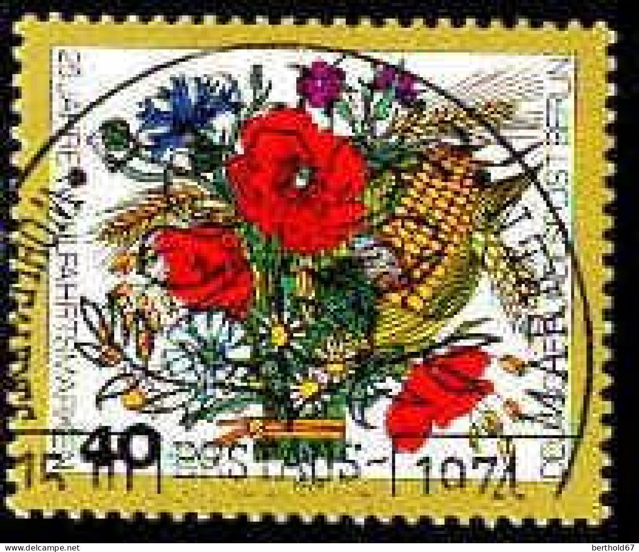 Berlin Poste Obl Yv:438 Mi:474 Wohlfahrtspflege Fleurs D’été (TB Cachet Rond) - Used Stamps