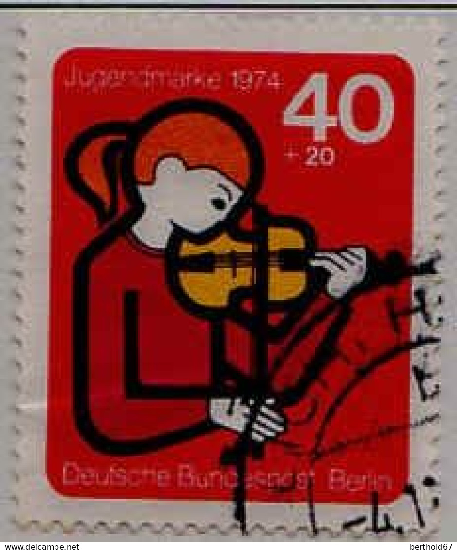 Berlin Poste Obl Yv:432 Mi:470 Jugendmarke La Musique (Beau Cachet Rond) - Oblitérés