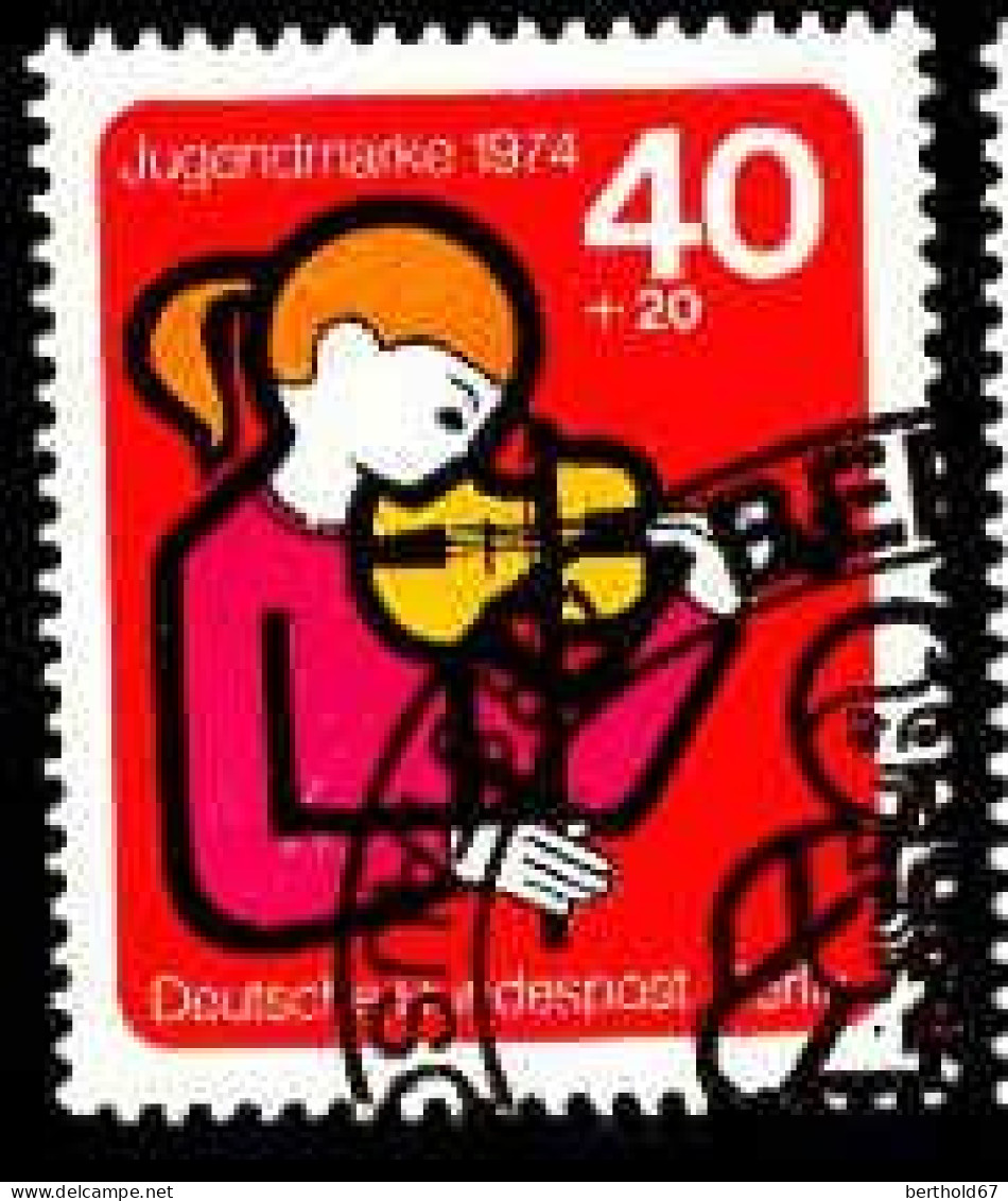 Berlin Poste Obl Yv:432 Mi:470 Jugendmarke La Musique (TB Cachet Rond) - Used Stamps