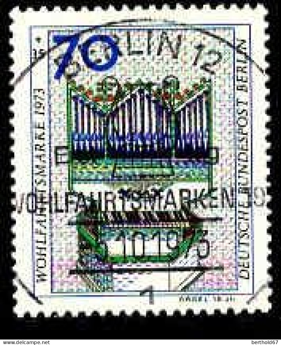 Berlin Poste Obl Yv:426 Mi:462 Wohlfahrtsmarke Orgel 16.Jh (TB Cachet à Date) - Usati