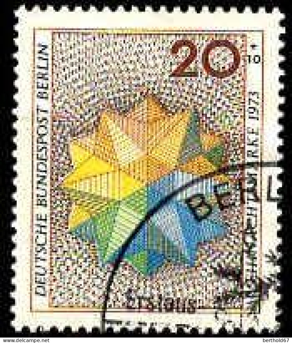 Berlin Poste Obl Yv:427 Mi:463 Weihnachtsmarke Etoile De Noël (TB Cachet Rond) - Used Stamps