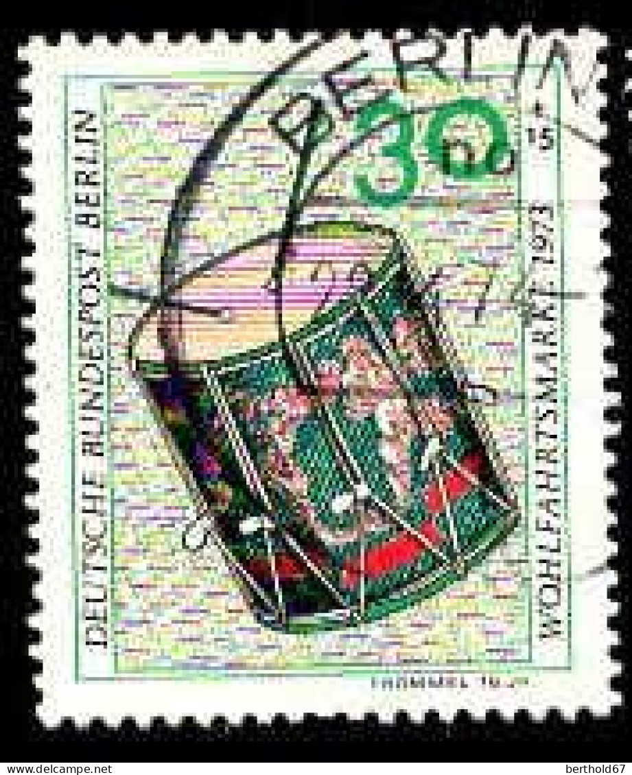 Berlin Poste Obl Yv:424 Mi:460 Wohlfahrtsmarke Trommel 16.Jh (Beau Cachet Rond) - Gebraucht
