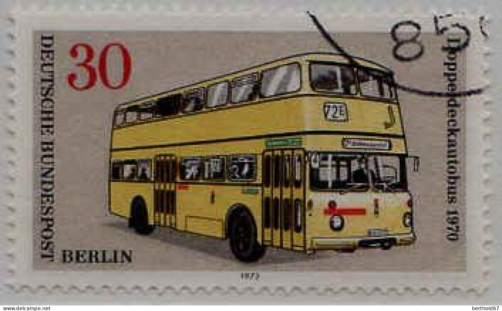 Berlin Poste Obl Yv:421 Mi:449 Doppeldeckautobus (Beau Cachet Rond) - Gebruikt