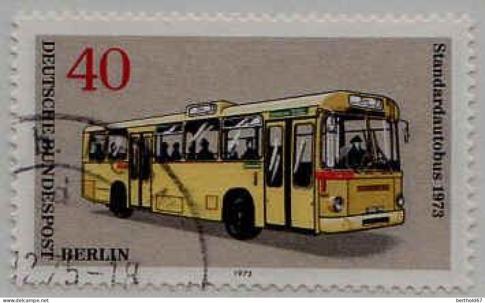 Berlin Poste Obl Yv:422 Mi:451 Standartautobus 1973 (cachet Rond) - Gebraucht