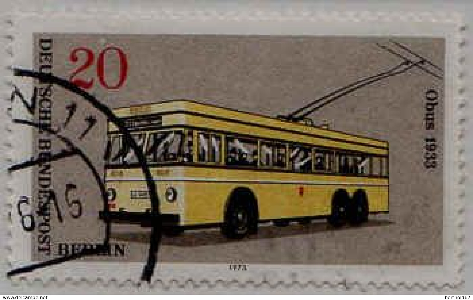 Berlin Poste Obl Yv:420 Mi:447 Obus 1933 (Beau Cachet Rond) - Gebruikt