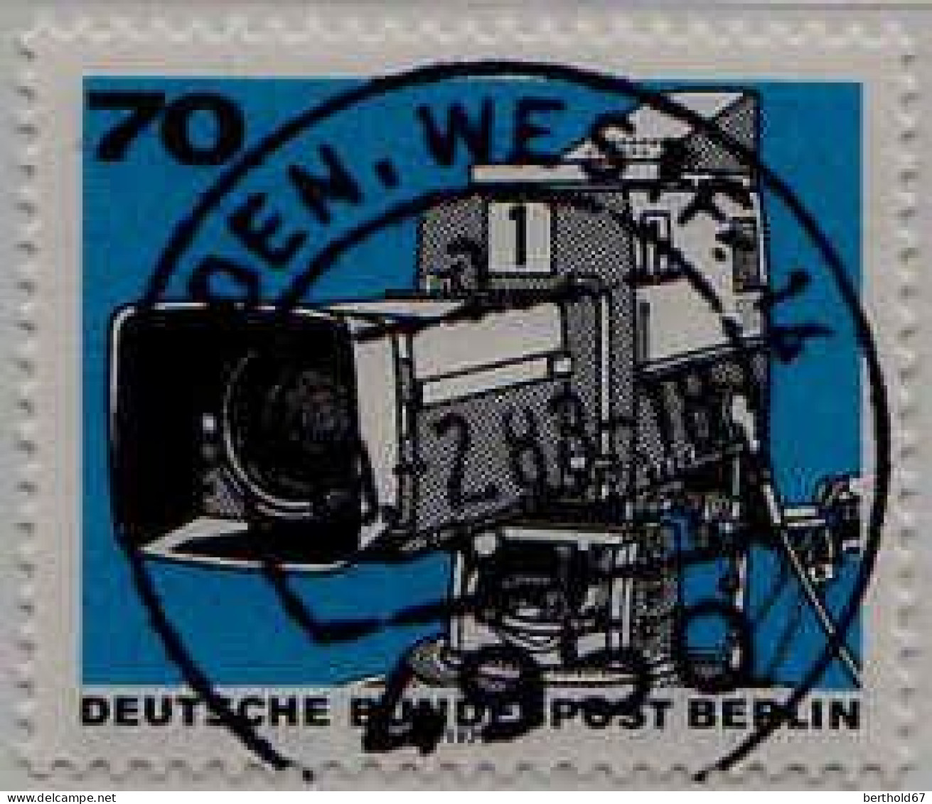Berlin Poste Obl Yv:419 Mi:458 Camera De Télévision (TB Cachet Rond) - Used Stamps