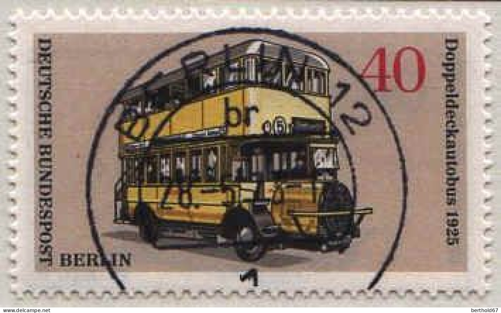 Berlin Poste Obl Yv:413 Mi:450 Doppeldeckautobus (TB Cachet à Date) 28-5-73 - Gebraucht