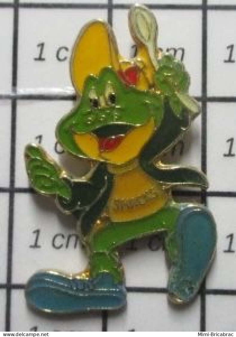 912B Pin's Pins / Beau Et Rare / ALIMENTATION / CEREALES KELLOGG'S GRENOUILLE VERTE SMACKS - Marques