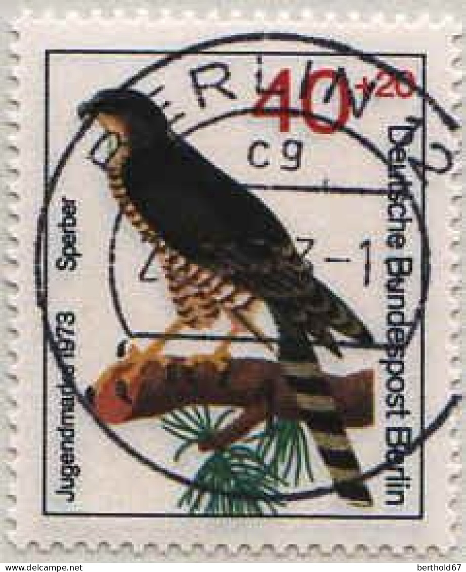 Berlin Poste Obl Yv:409 Mi:444 Jugendmarke Sperber (TB Cachet à Date) 20-3-73 - Oblitérés