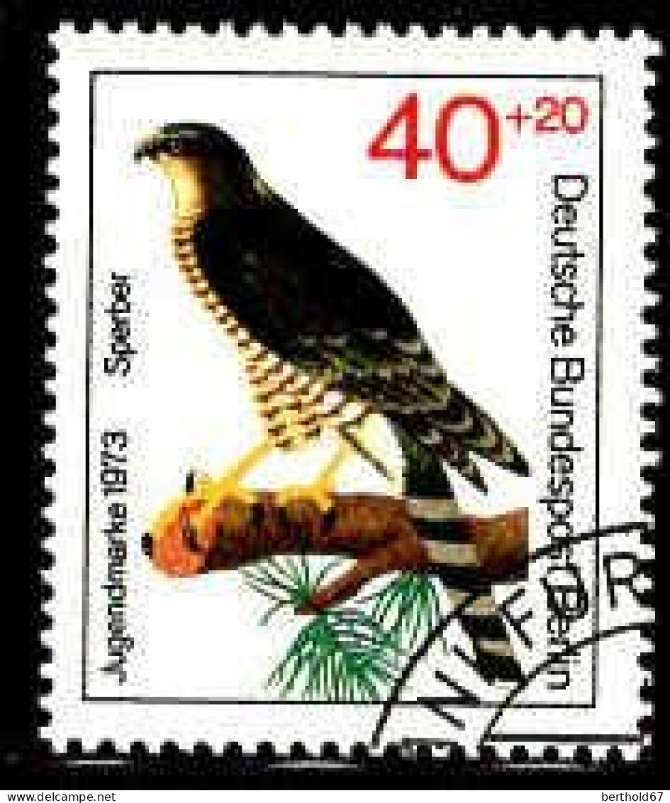Berlin Poste Obl Yv:409 Mi:444 Jugendmarke Sperber (Beau Cachet Rond) - Used Stamps