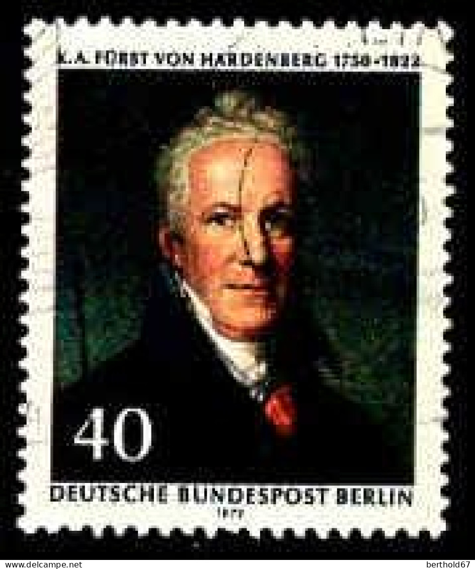 Berlin Poste Obl Yv:406 Mi:440 Fürst Von Hardenberg Chancelier (Beau Cachet Rond) - Oblitérés