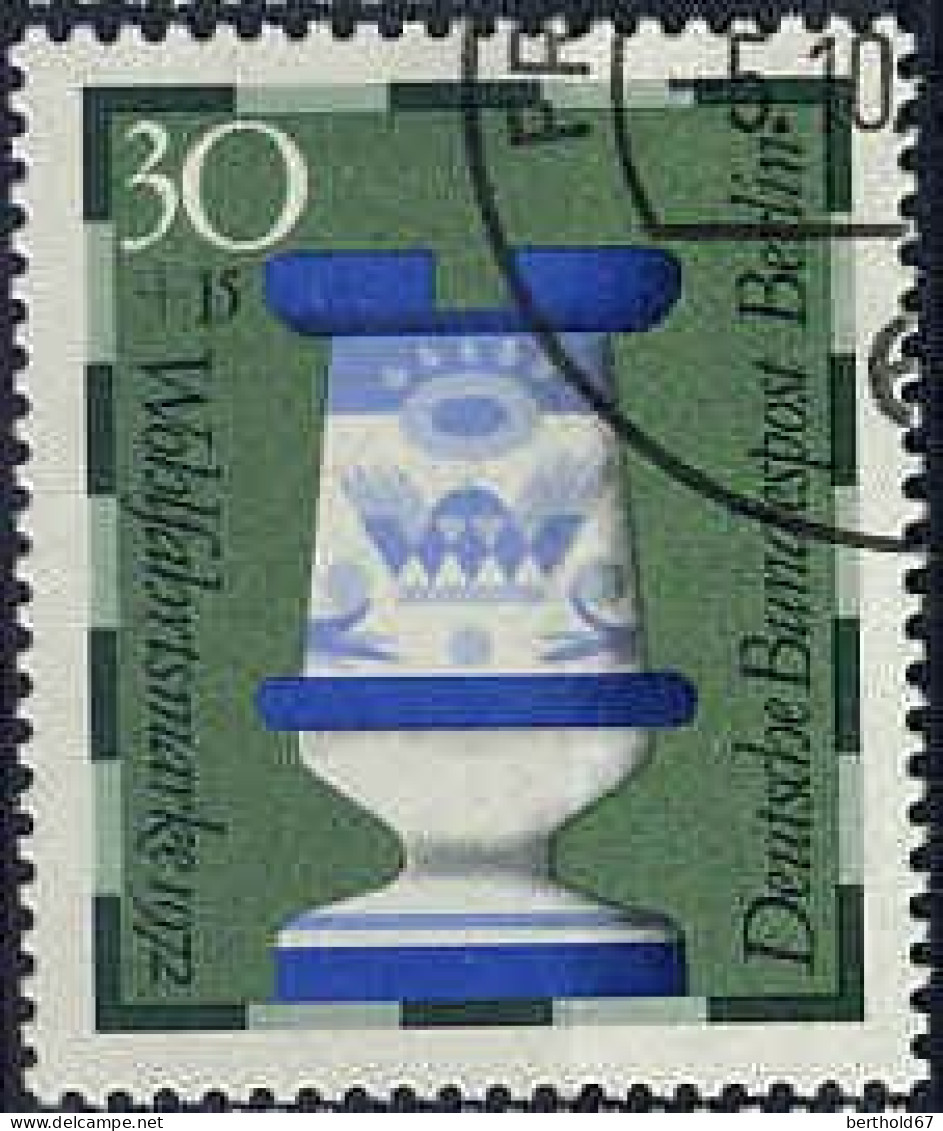 Berlin Poste Obl Yv:401 Mi:436 Wohlfahrtsmarke (Echecs: Tour) (beau Cachet Rond) - Gebraucht