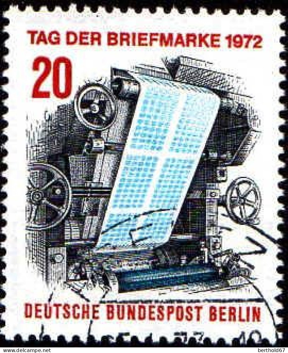 Berlin Poste Obl Yv:404 Mi:439 Tag Der Briefmarke Machine D'impression (Beau Cachet Rond) - Oblitérés