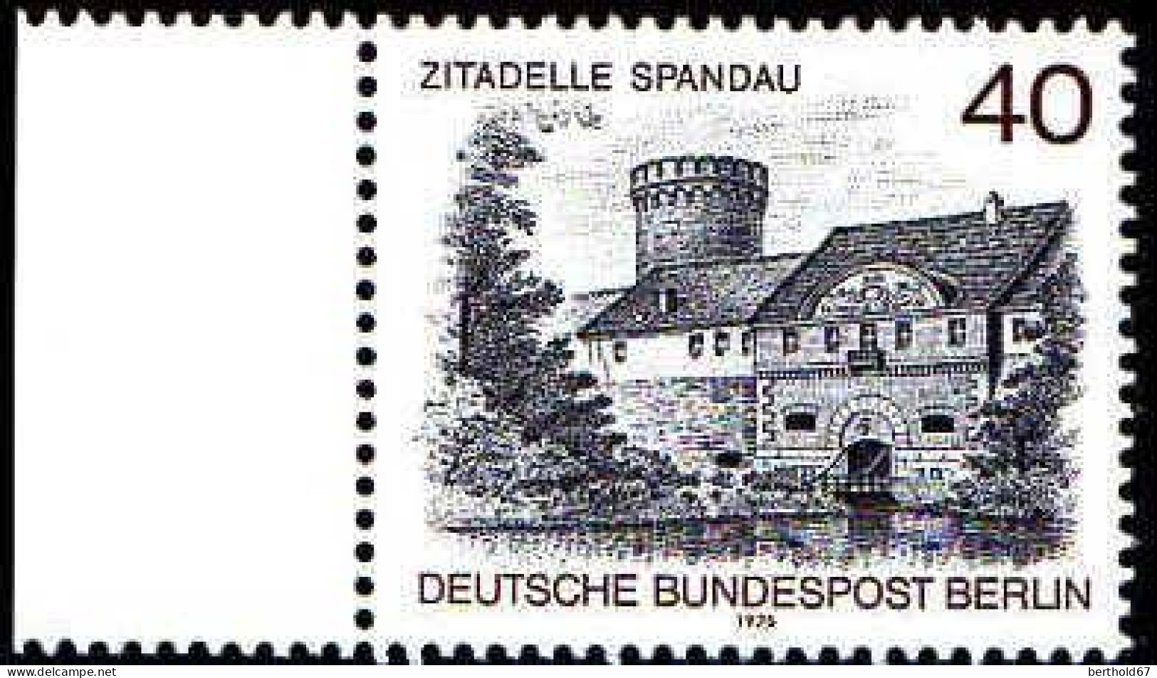 Berlin Poste N** Yv:493 Mi:530 Zitadelle Spandau Bord De Feuille - Unused Stamps