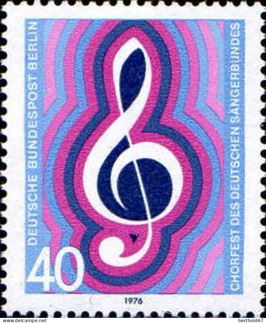 Berlin Poste N** Yv:486 Mi:522 Chorfest Des Deutschen Sängerbundes - Unused Stamps