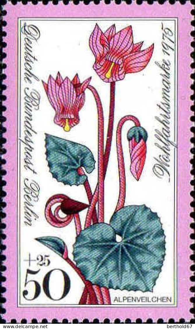 Berlin Poste N** Yv:476 Mi:512 Wohlfahrtsmarke Alpenveilchen - Unused Stamps