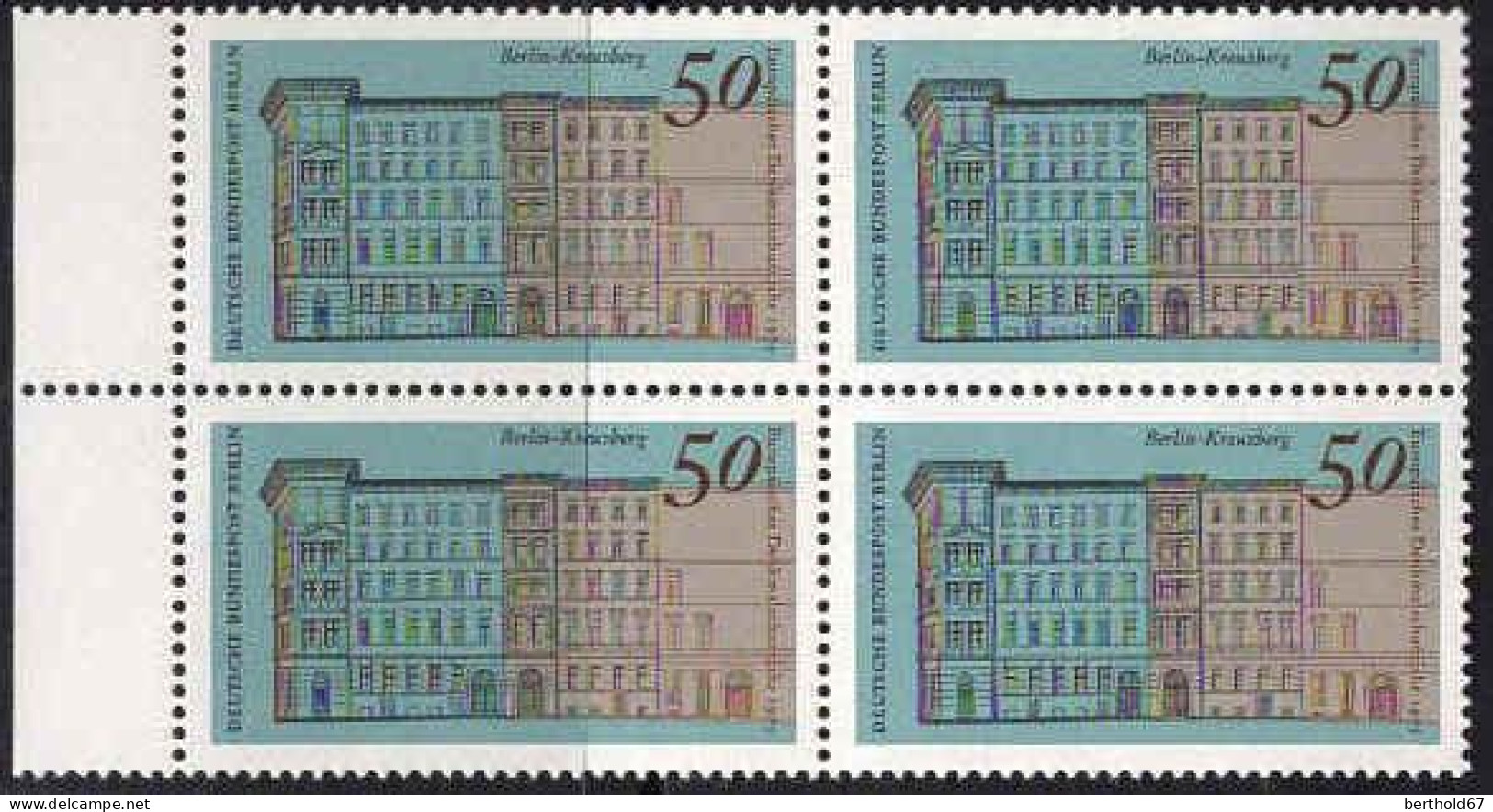 Berlin Poste N** Yv:472 Mi:508 Berlin-Kreuzberg Europäisches Denkmahlschutzjahr (Bloc De 4) - Unused Stamps