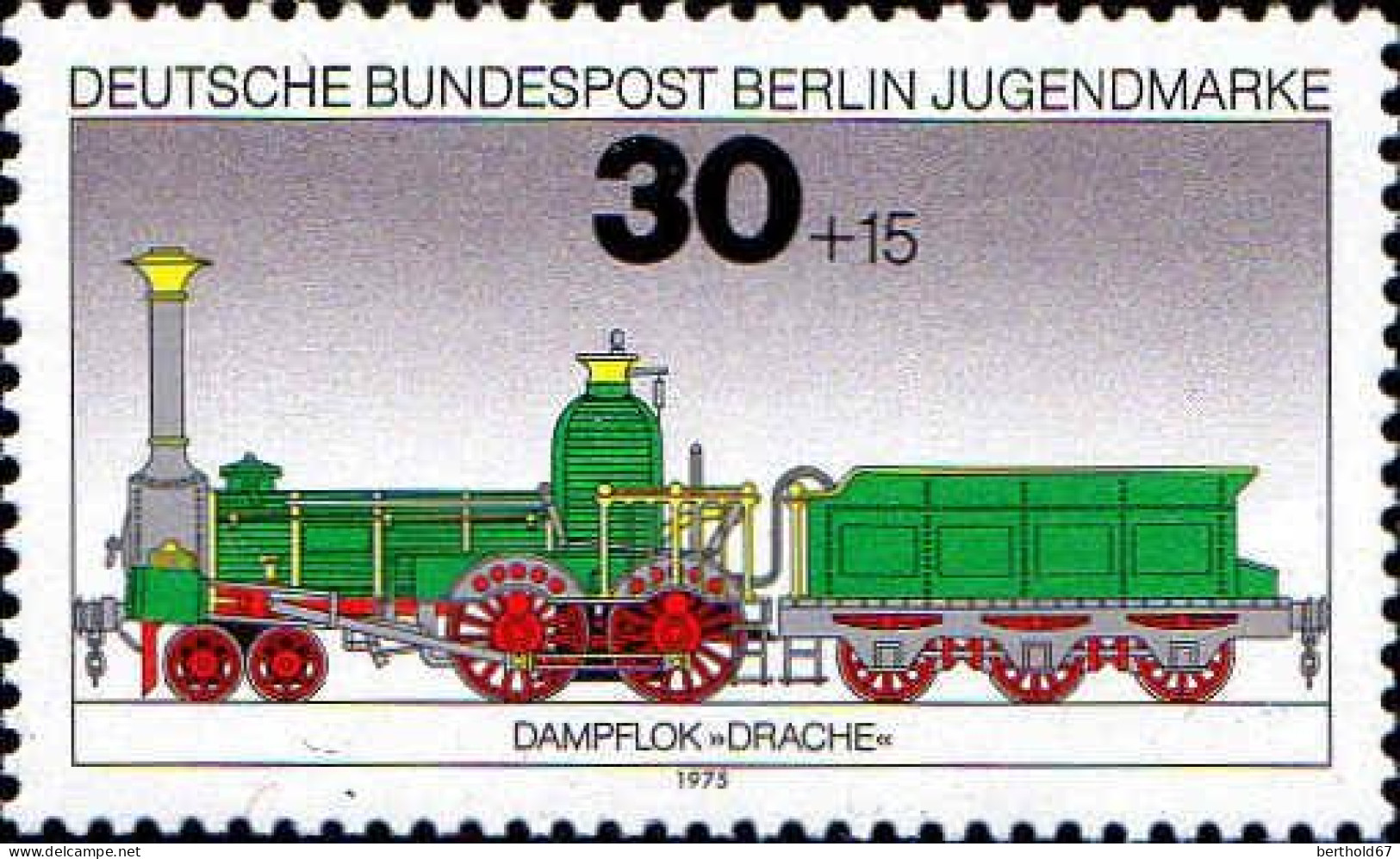 Berlin Poste N** Yv:452 Mi:488 Jugendmarke Dampflok Drache - Nuevos