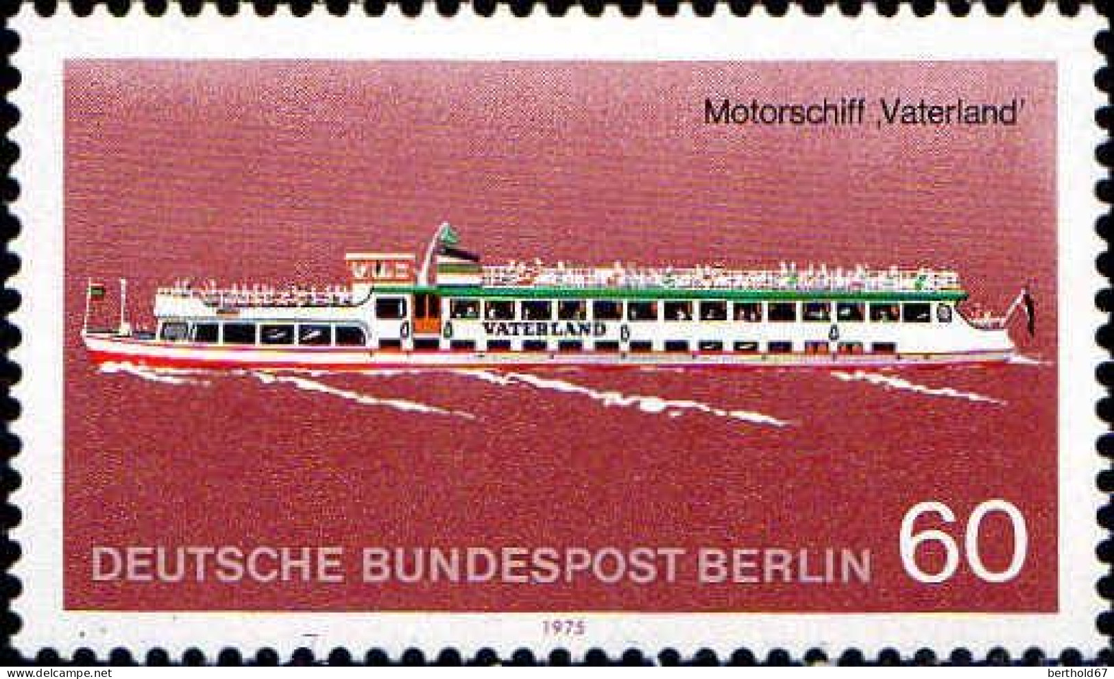 Berlin Poste N** Yv:450 Mi:486 Motorschiff Vaterland - Unused Stamps